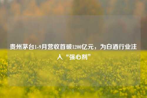 贵州茅台1-9月营收首破1200亿元，为白酒行业注入“强心剂”