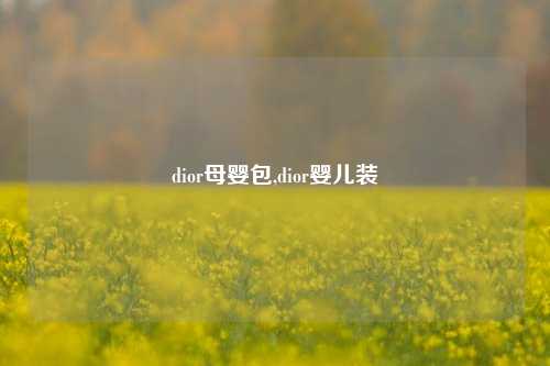 dior母婴包,dior婴儿装