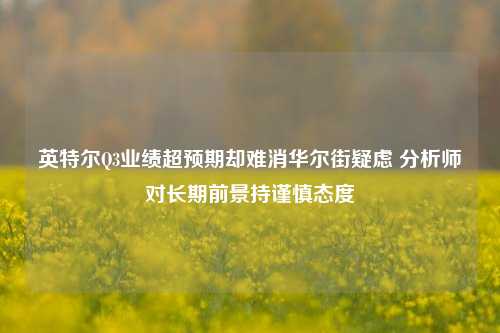 英特尔Q3业绩超预期却难消华尔街疑虑 分析师对长期前景持谨慎态度