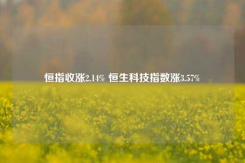 恒指收涨2.14% 恒生科技指数涨3.57%