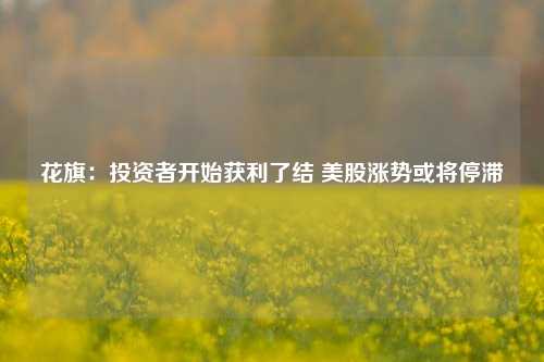 花旗：投资者开始获利了结 美股涨势或将停滞