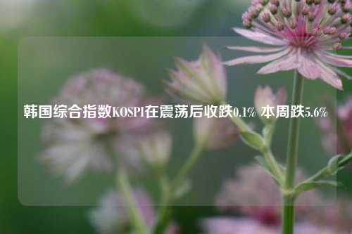 韩国综合指数KOSPI在震荡后收跌0.1% 本周跌5.6%