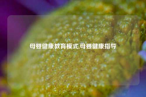 母婴健康教育模式,母婴健康指导