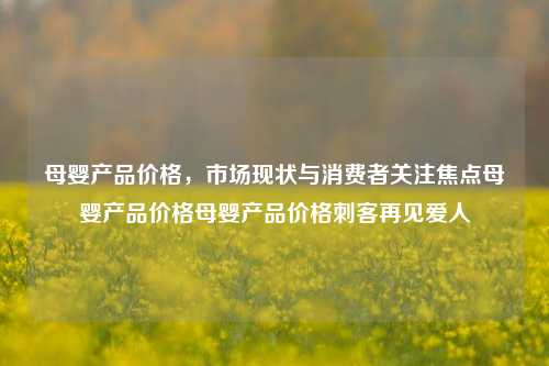 母婴产品价格，市场现状与消费者关注焦点母婴产品价格母婴产品价格刺客再见爱人