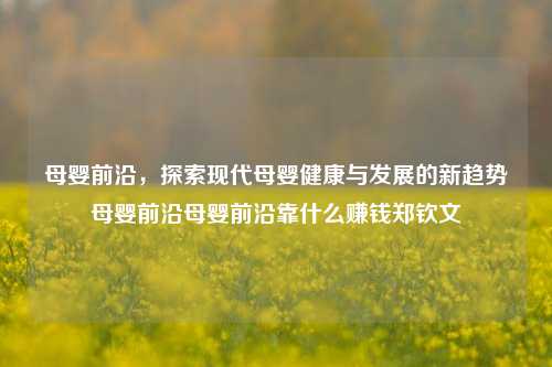 母婴前沿，探索现代母婴健康与发展的新趋势母婴前沿母婴前沿靠什么赚钱郑钦文