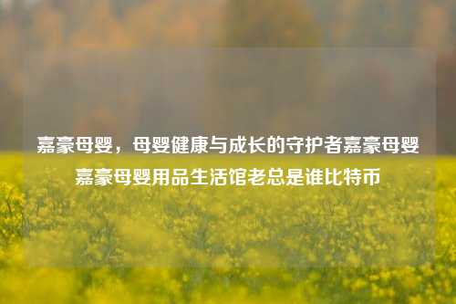 嘉豪母婴，母婴健康与成长的守护者嘉豪母婴嘉豪母婴用品生活馆老总是谁比特币