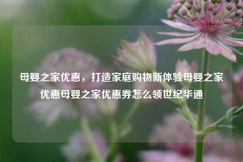 母婴之家优惠，打造家庭购物新体验母婴之家优惠母婴之家优惠券怎么领世纪华通