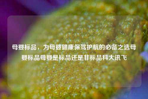 母婴标品，为母婴健康保驾护航的必备之选母婴标品母婴是标品还是非标品科大讯飞