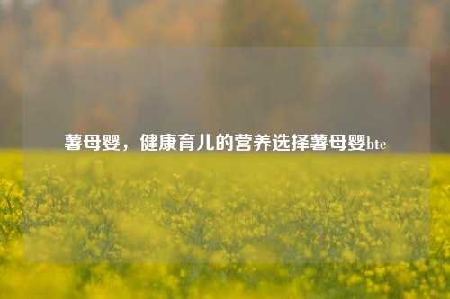 薯母婴——健康育儿的营养选择