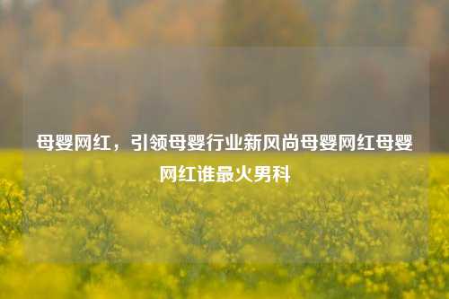 母婴网红，引领母婴行业新风尚母婴网红母婴网红谁最火男科