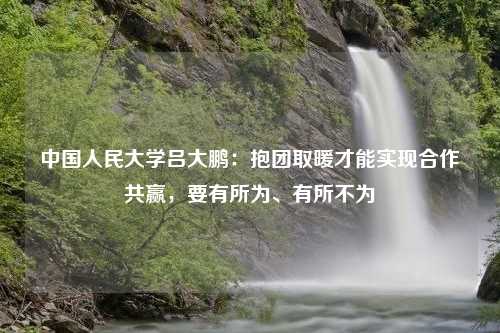 中国人民大学吕大鹏：抱团取暖才能实现合作共赢，要有所为、有所不为