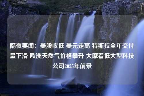 隔夜要闻：美股收低 美元走高 特斯拉全年交付量下滑 欧洲天然气价格攀升 大摩看低大型科技公司2025年前景